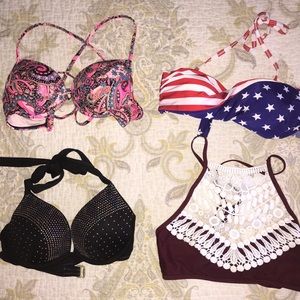 ✨SET OF FOUR PUSH UP BIKINI TOPs